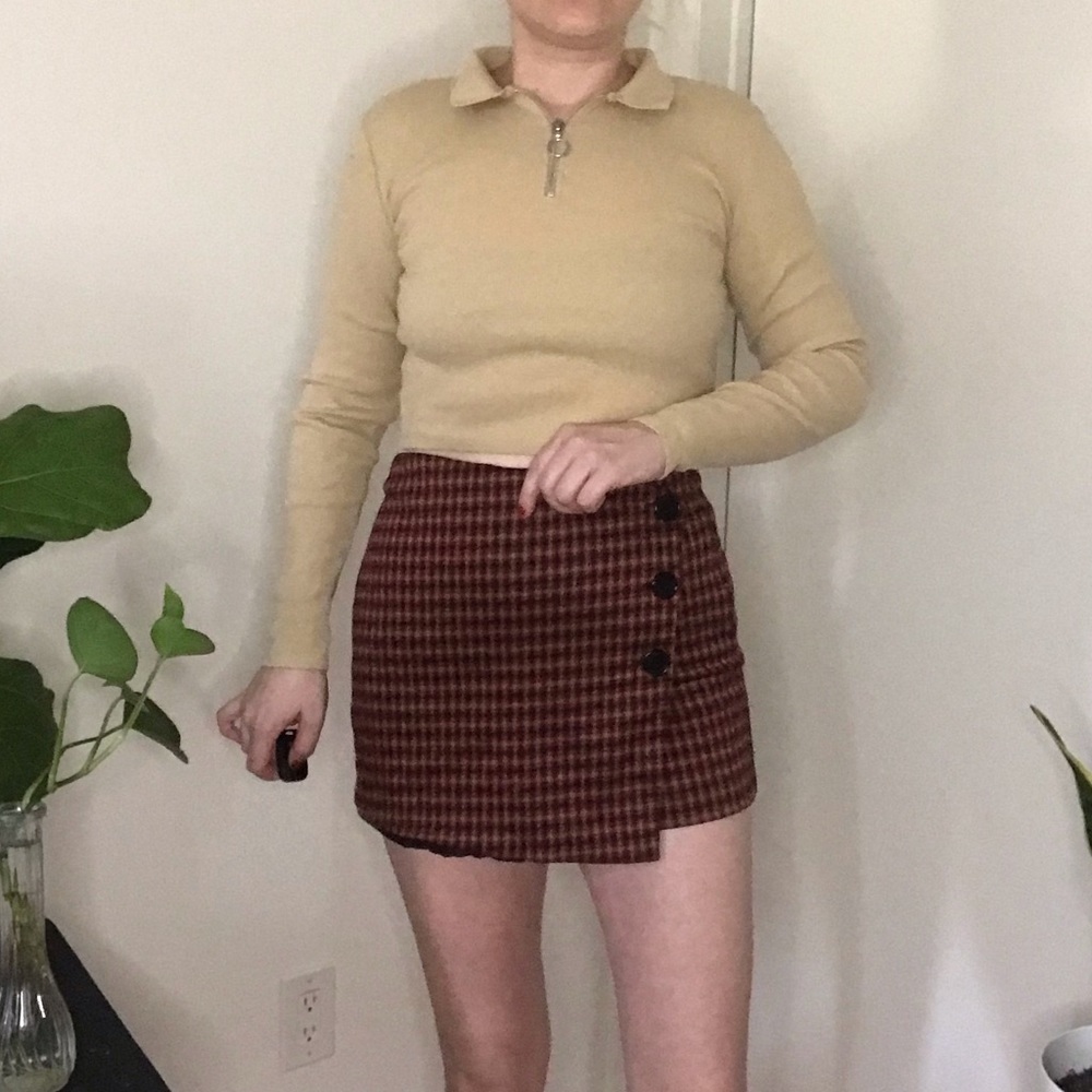 plaid skort 🍁🍂